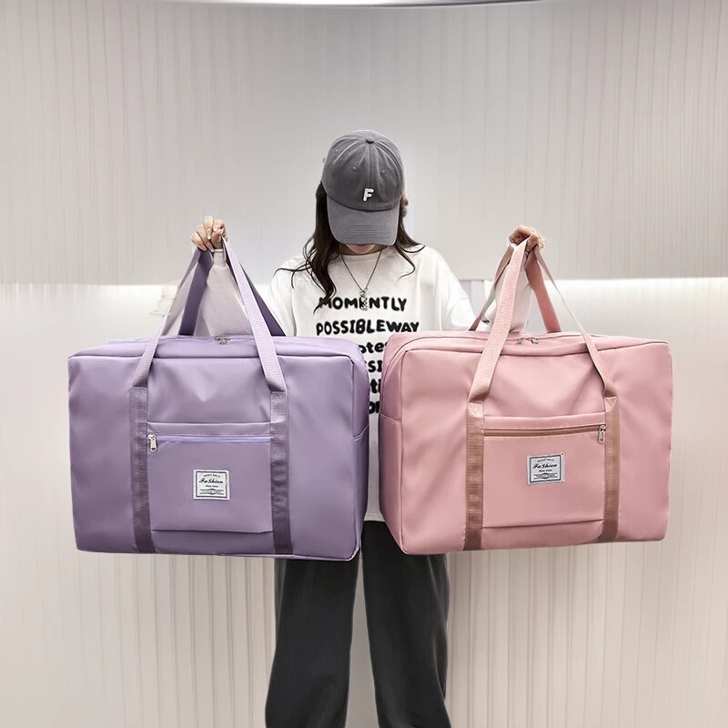 Trolley Travel Storage Bag, Large Capacity Hand Luggage Bag, Clothes and Quilt Storage Bag, Twill Oxford Cloth Travel Bag Wholesale