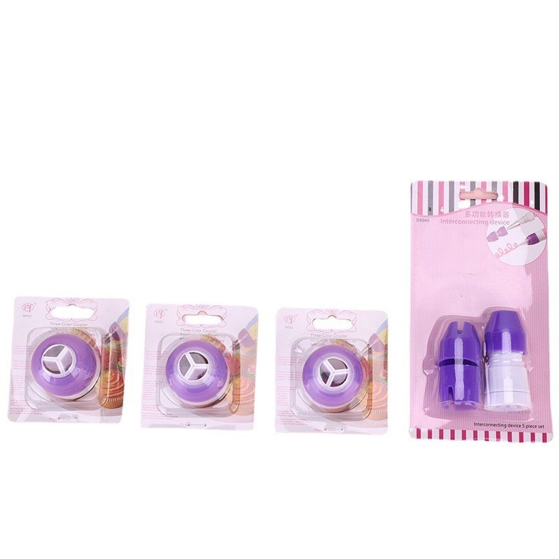 Amazon 4 piezas esférica enmarcado boquilla set 8pcs torque enmarcado boquilla TPU bolsa enmarcada convertidor de tres colores