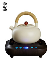 Soda Glaze Tea Pot Large Brew Tea Pot White Clay Pot Household Ceramic Water Heater Electric Stove Tea Set