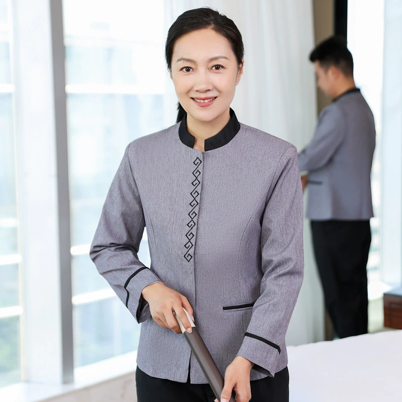 Уборка отеля рабочая одежда с длинным рукавом собственность уборщик в номере тетя уборщик осенняя и зимняя одежда костюм женщин