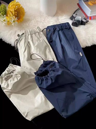 Spring and Autumn Fleece Pants, Casual Trousers, Workwear Long Pants, American-style High-Street Instagram-inspired Straight-leg Pants for Men – Trendy Design