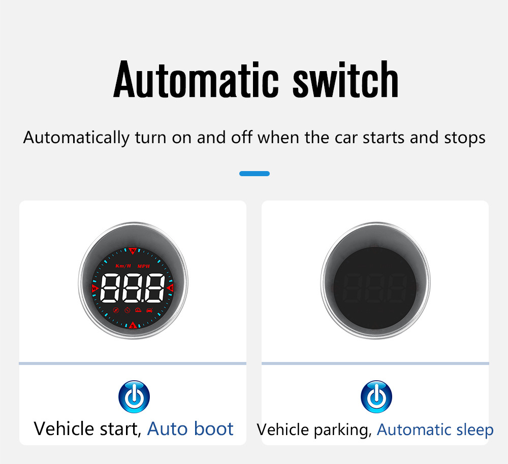Cross-border car HUD head-up display, universal for cars, with Beidou GPS, over-speed alarm, high-definition smart display G5