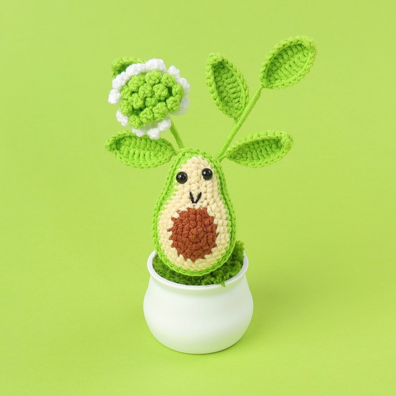 完成したウールひまわり鉢植えスズラン造花チューリップデスクトップ装飾品バレンタインデー教師クラスメートギフト|undefined