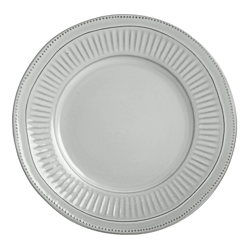 Serie Molla Vajilla de estilo japonés Vajilla de cerámica para el hogar Taza de leche Tazón de leche Plato de sopa Plato de pescado Plato cuadrado Plato de oreja doble al por mayor