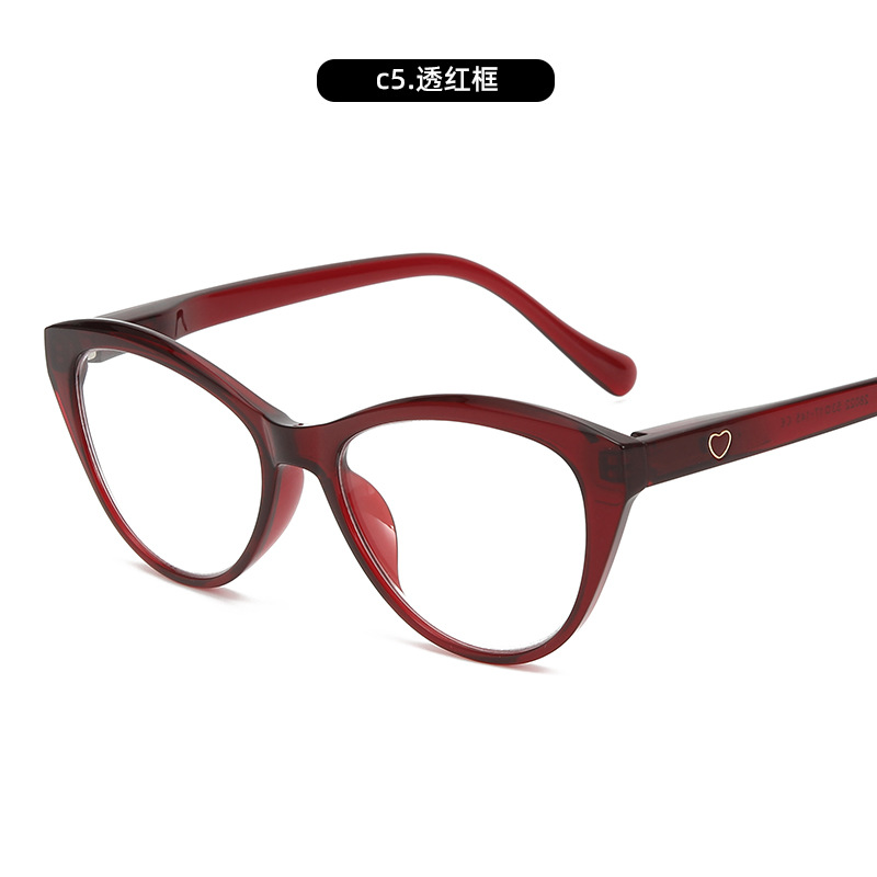 Nuevas gafas de lectura anti-luz azul de moda, marco de ojo de gato para mujer, versión coreana, personalidad cómoda, espejo de mediana edad y ancianos, modelo de celebridad de Internet