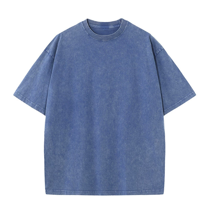Cotton retro short sleeve T-shirt, oversize