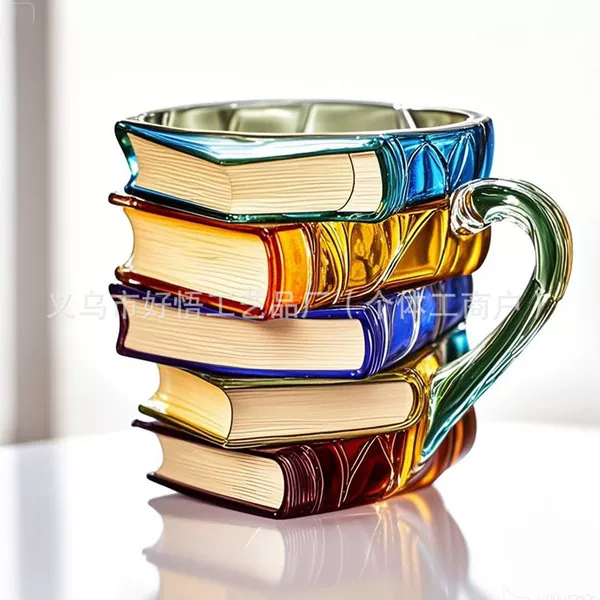 Painted Book Cup B