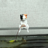 Рыбная аквариума ландшафт украшения орнамент рыбацкие котята аквариум личностное украшение орнамент котенок котенок рыбацкая рыбалка