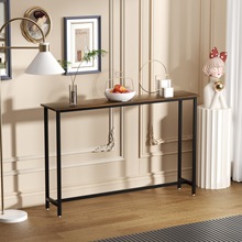 跨境卧室落地靠墙置物长条边桌阳台沙发侧边几收纳储物客厅玄关桌