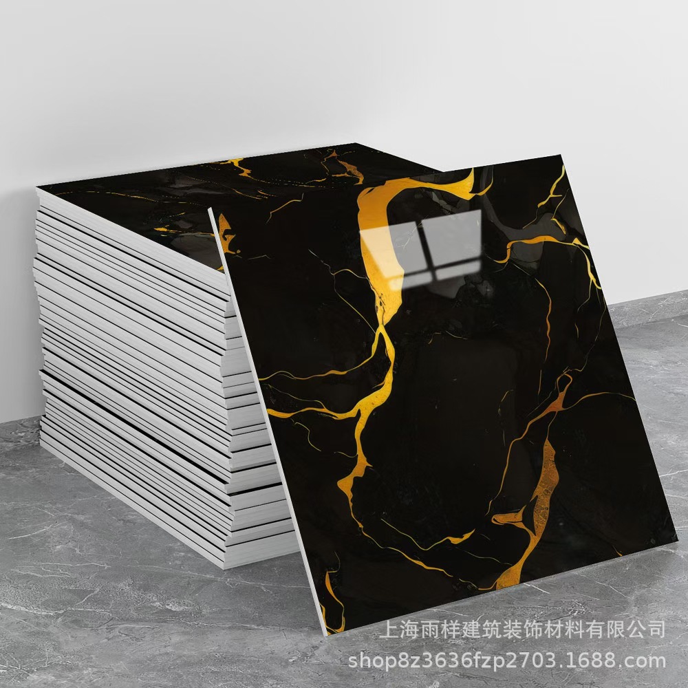 Labeling Export Factory Cross-Border Delivery Imitation Marble Tile Wall Sticker Self-Adhesive Waterproof and Moisture-Proof 3030 Background Wallpaper
