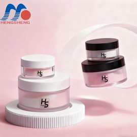 厂家现货 热卖直圆亚克力膏霜瓶20g散粉盒 简约试用装瓶 分装瓶