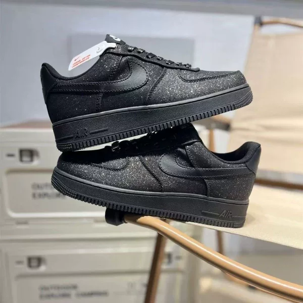Air Force Pure White Air Force One Metallic Liquid Venom Campus Unisex Sports Low-Top Sneakers Couple's Casual Sneakers
