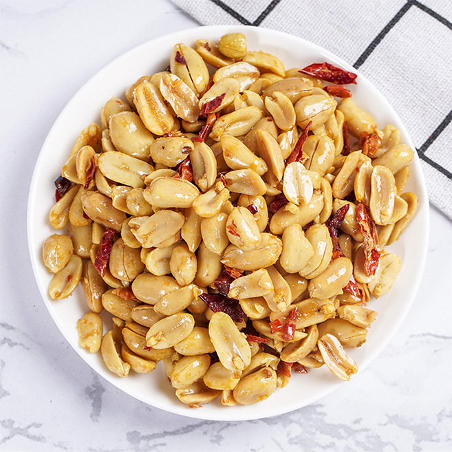 Brewer's Peanuts 500g Canned Spicy/Mustard Salt Flavor Drinking Snacks Wholesale Spicy Fried Peanuts