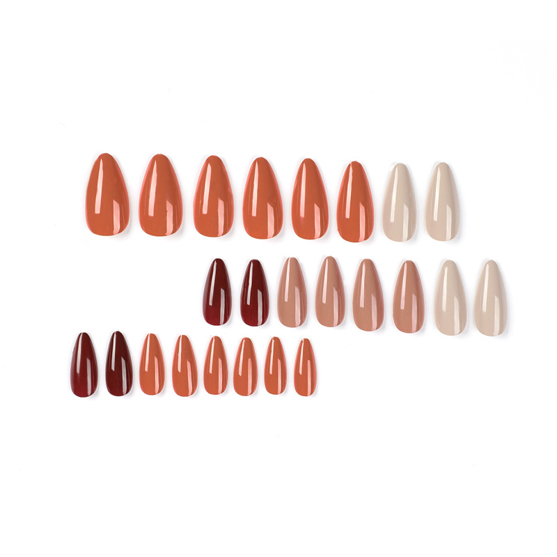 Uñas pieza de belleza manicura producto terminado cuatro colores sólidos color de contraste Otoño e Invierno desgaste de uñas manicura uñas producto terminado al por mayor