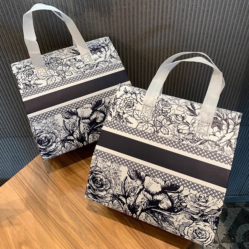 一次性外卖专用手提加厚铝箔保温袋餐饮复古咖啡奶茶打包袋批发