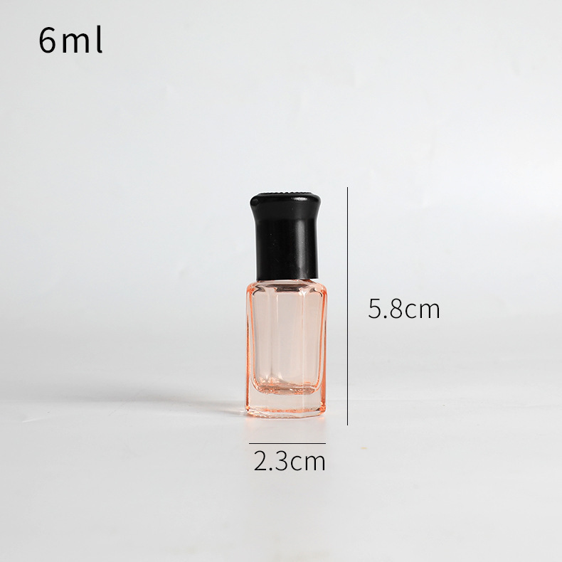 Botella de bola de rodillo de 10ml botella de perfume de aceite esencial de vidrio engrosado colorido sub-botella de viaje pequeña botella vacía botella de cuentas de muestra de masaje