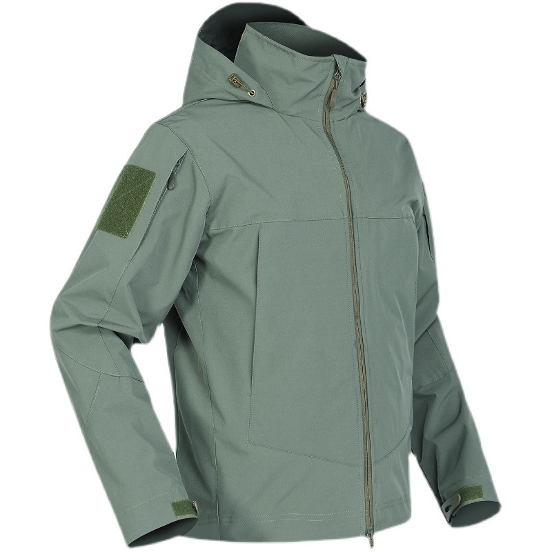 Chaqueta de la Segunda Guerra Mundial de concha suave al aire libre del cónsul Chaqueta táctica impermeable a prueba de viento de primavera y otoño para hombres
