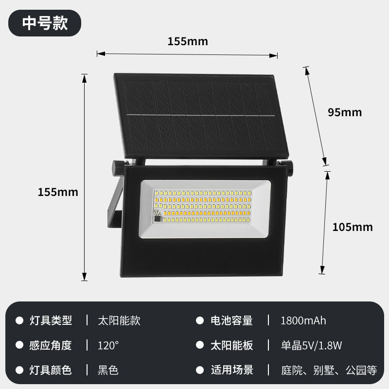 折りたたみ式 LED ソーラープロジェクションライト屋外ガーデンライト人体誘導ウォールライト爆発ソーラー照明|undefined