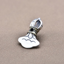 壹鹿雅S925纯银泰银复古工艺DIY金刚杵法器配件饰品佛珠手串铃杵