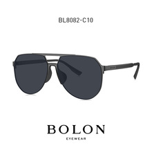 BOLON暴龍眼鏡2022新品太陽鏡鈦金屬鏡框飛行員偏光墨鏡男BL8082