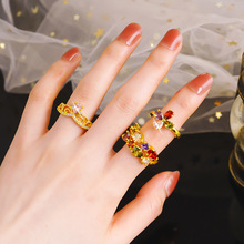 彩色宝石戒指-彩色宝石戒指批发商、制造商-阿里巴巴