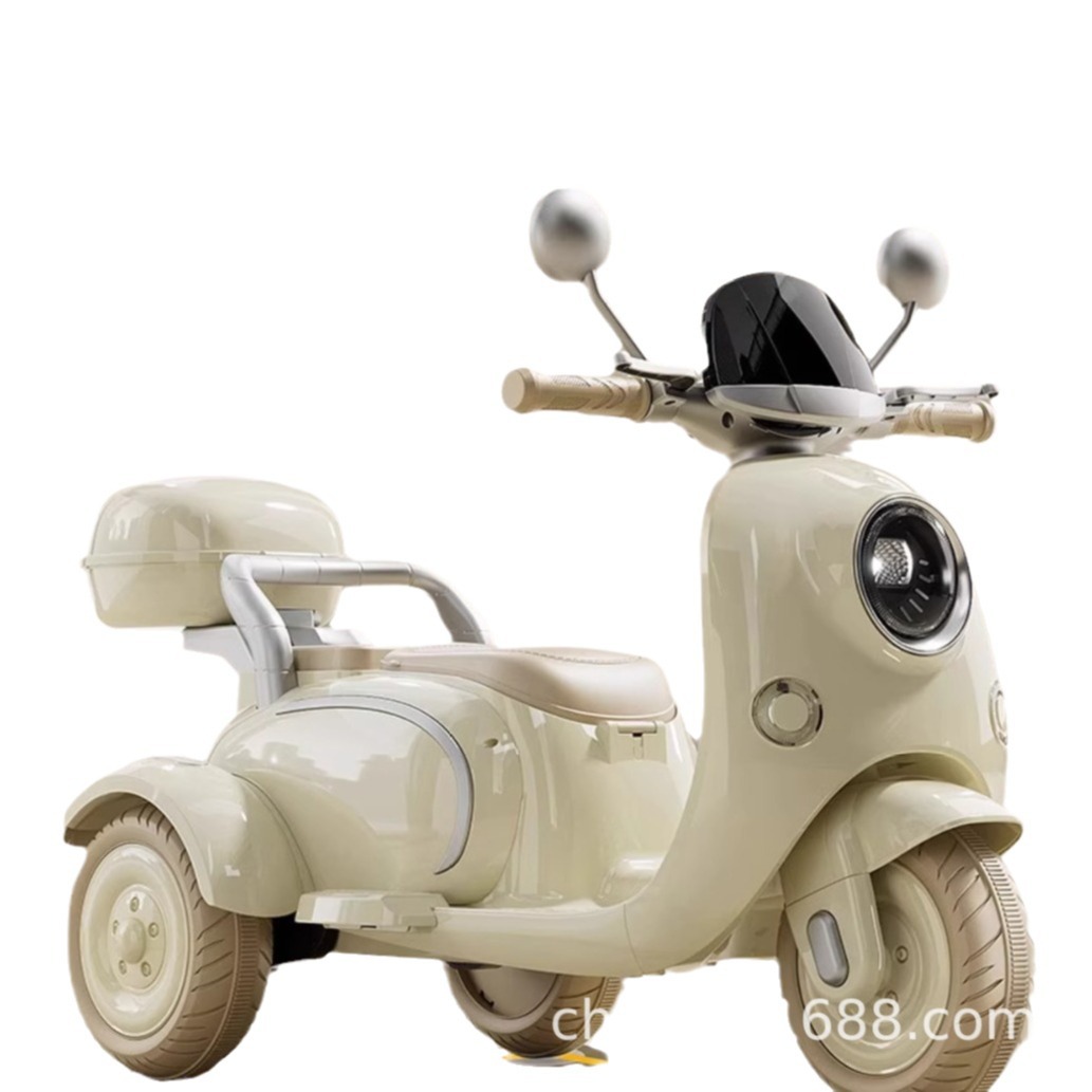 2024 motocicleta eléctrica de tres ruedas para niños coche de juguete para bebés masculino y femenino coche de batería de control remoto recargable para padres e hijos