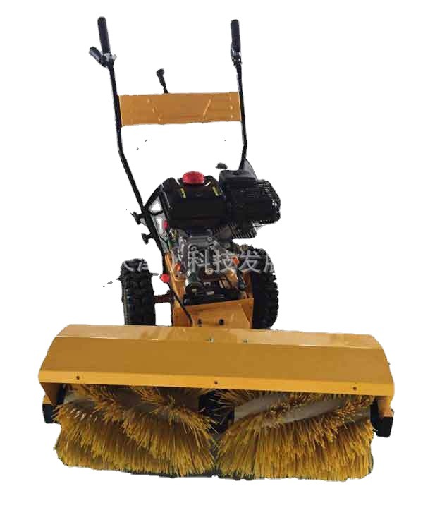 天津销售手推式扫雪机小型电动燃油道路除雪清雪机滚刷扬雪抛雪机