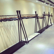 欧式铁艺服装店衣架展示架落地式女装店货架服装架正侧挂衣服架子