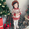 children wool Blended shirt three-dimensional manual Sphere Christmas sweater children new year Children's clothing wholesale Hand Source of goods