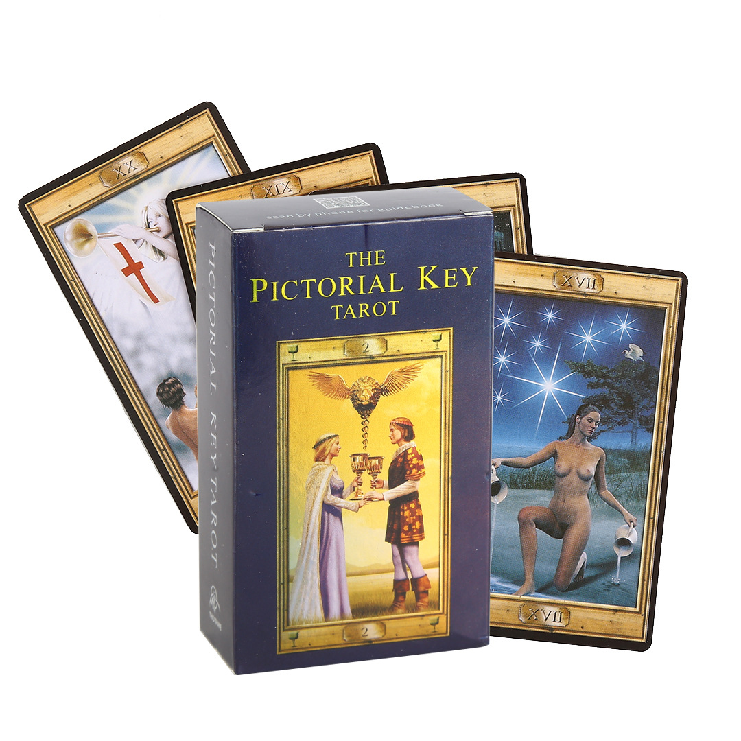 英文版塔罗牌 THE PICTORIAL KEY TAROT 图匙 跨境桌游卡片
