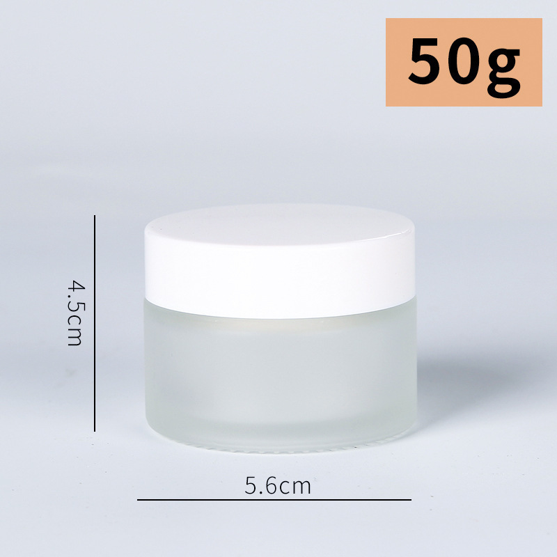 玻璃蒙砂膏霜瓶 10g小样瓶面霜眼霜分装瓶便携化妆品乳液瓶玻璃瓶|undefined