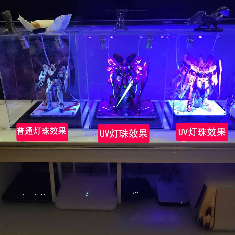 1W light -up model display cabinet small shooting lights mini micro -counter wine cabinet hand -made chassis chassis USB shooting light