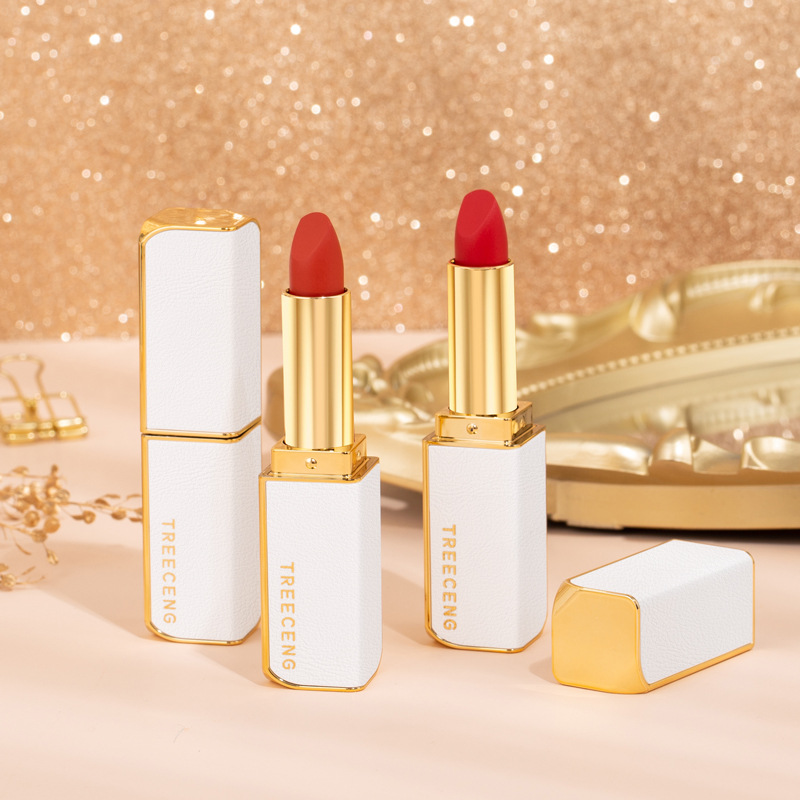 new pattern White Lipstick Matte moist Dual use Easy Fade Parity Lipstick On behalf of