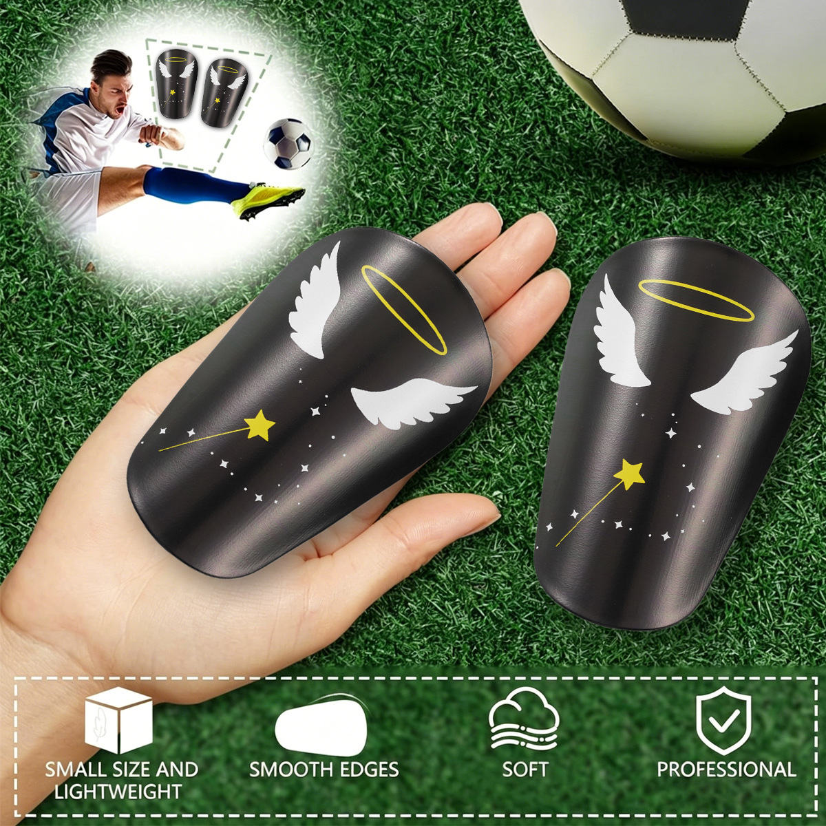 Football Shin Guard Children's and Adult Sports Protection Inserts
