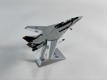 1:100战斗机F14雄猫合金飞机模型 F-14A战斗机VF-84中队军事拼装