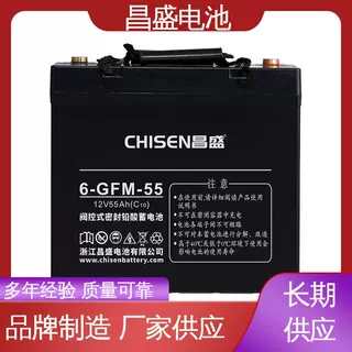 昌盛 6-GFM-55 ups电池 胶体电池 开关设备 质优价廉