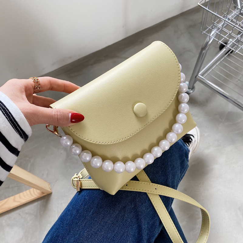 Fashion Pearl Chain Shoulder Messenger Portable Small Square Bag display picture 19