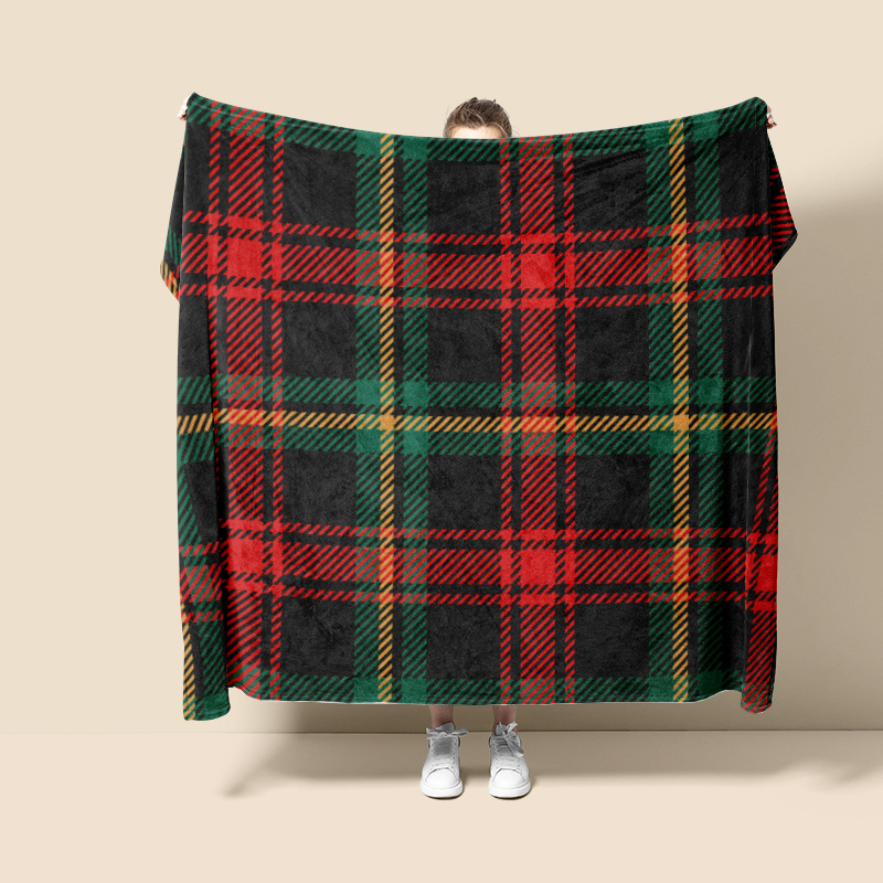 Navidad europea impresión digital franela mantas sofá suave mantas cálidas grandes cómodas al por mayor