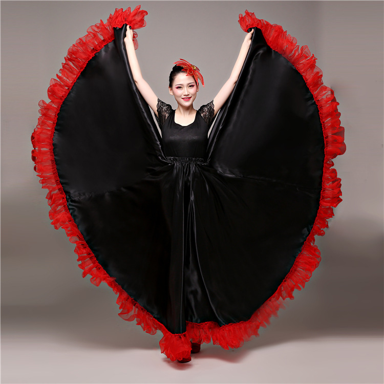 Opening Dance Big Swing Skirt Costume Performance Costume Spanish Bullfighting Dance Skirt Belly Dance Skirt Big Swing Skirt
