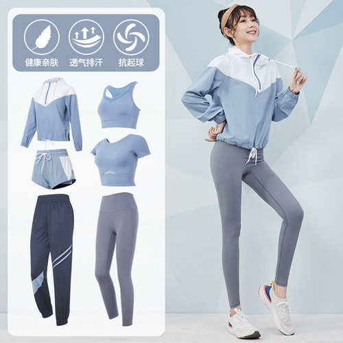 Yoga Wear Fitness Set for Women: Autumn/Winter Professional Running & Training Tight-Fit Apparel, Stylish Morning Jogging Sportswear