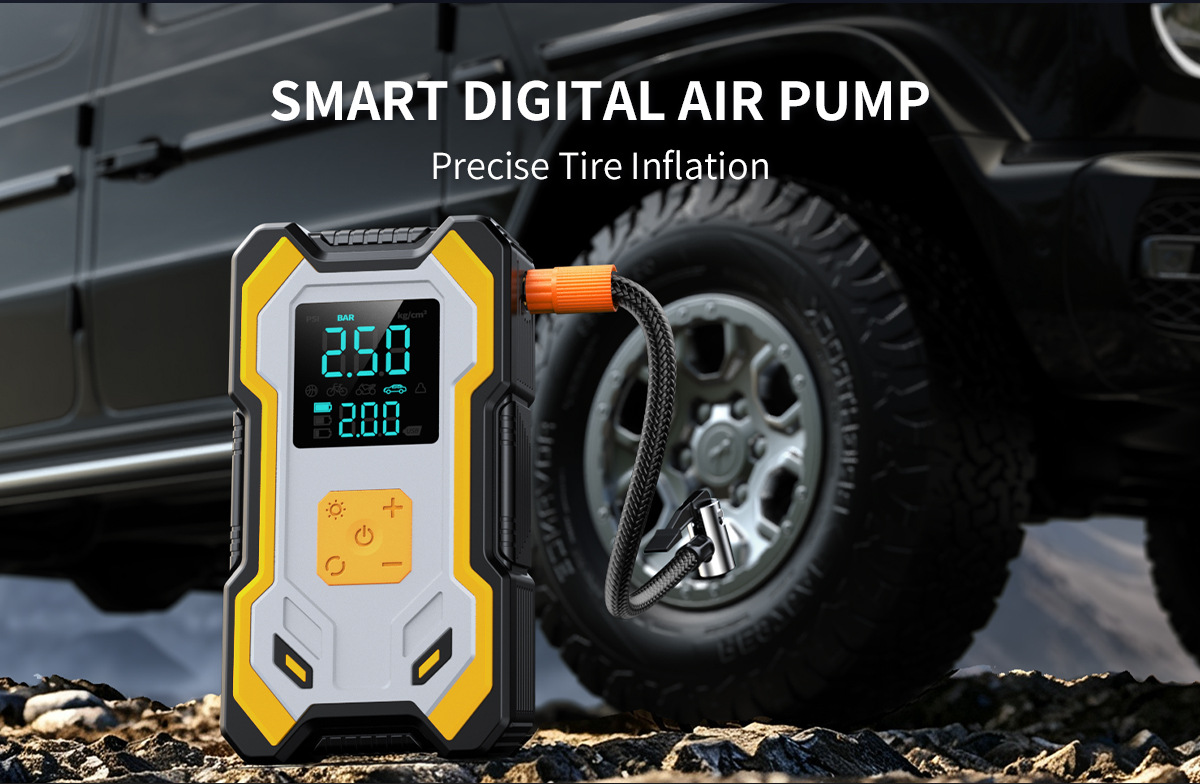 [NC1] Cross-border car emergency starting power supply and air pump integrated power bank, multifunctional portable battery booster