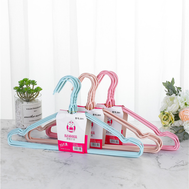 201凹槽浸塑衣架