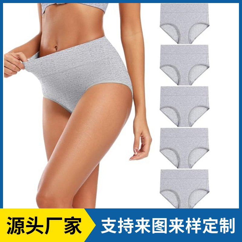 Lingerie production and processing slim high waist full cover ladies underwear regular size and plus size strength factory