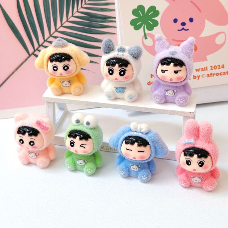 植绒三莉鸥蜡笔小新 盲袋萌粒diy饰品挂件钥匙扣文创礼品树脂批发|undefined
