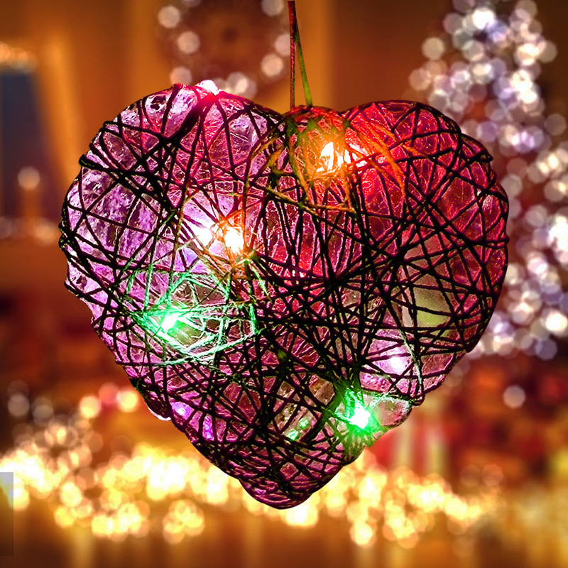 Factory direct DIY wool lantern creative three-dimensional winding lantern cross-border LED 3D String Art gift