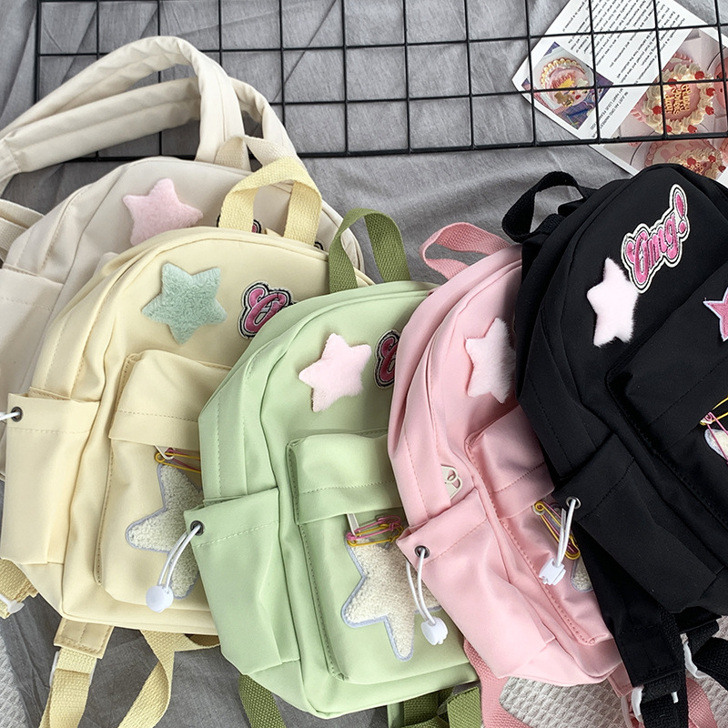 Japonés ins estilo suave chica linda chica mochila pequeño tamaño estudiante universitario ligero bolso de la momia Mochila pequeña mochila femenina