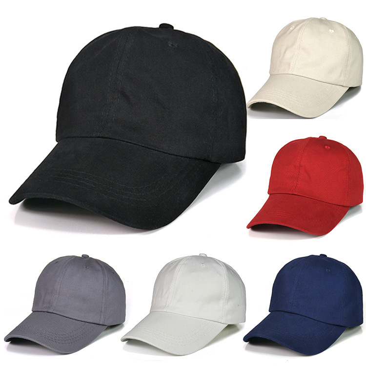 Cotton Baseball Cap For Men Simple Unlined Duckbill Casual Style_voghion.com
