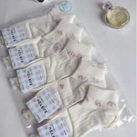 春夏季新款短袜短款女生薄款时尚卡通可爱透气吸汗厂家批发