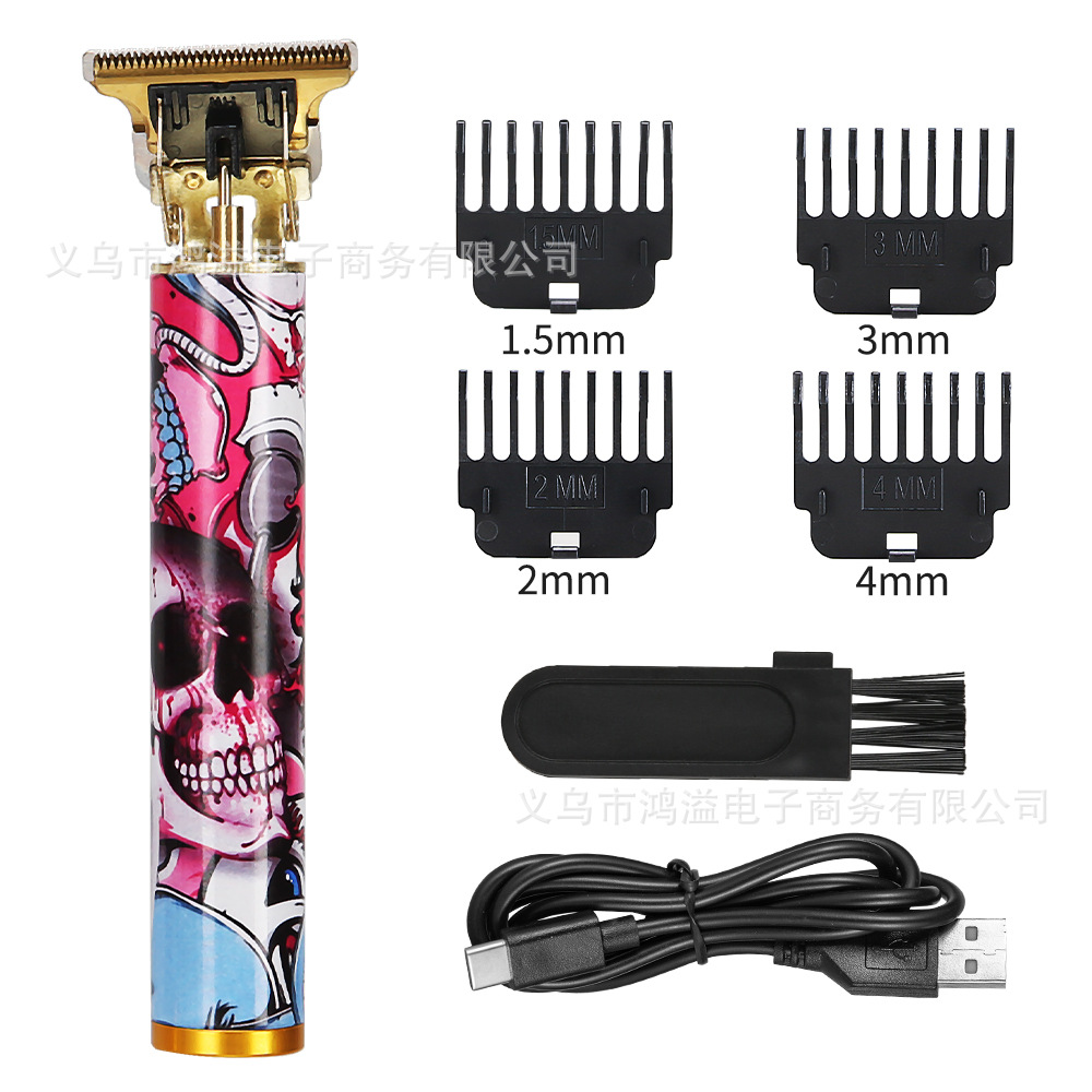 Cortapelos eléctricos transfronterizos T9 pintura metálica cortapelos eléctricos cortapelos cortapelos eléctricos cortapelos con pantalla digital