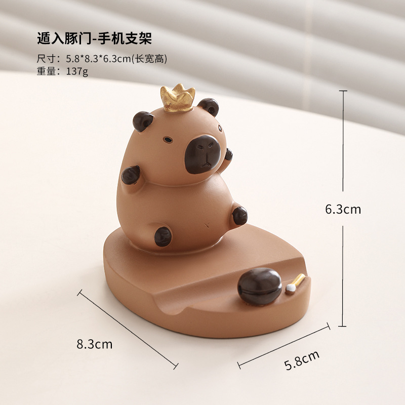 Soporte para teléfono móvil rana linda estación de oficina creativa cosas buenas decoraciones de escritorio regalos de cumpleaños niñas